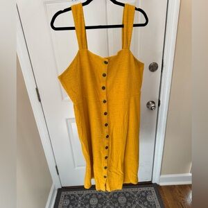Madewell Mustard Yellow Tank Top Dress